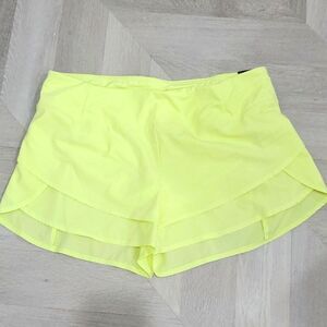 ✨️CALIA 2-In-1 Ruched Running Shorts Lemon Ice, Size Xl, NWT ✨️